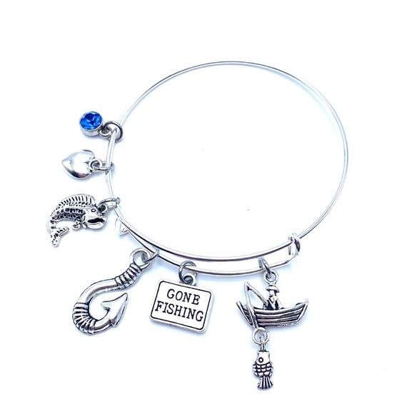 Gone Fishing Bracelet May Be Personalized - Picture 5 of 7